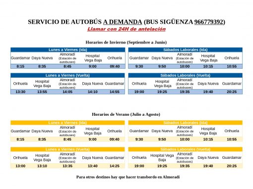 HORARIO AUTOBUSES